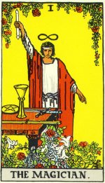 de magier, tarotgedicht en tarotkaart