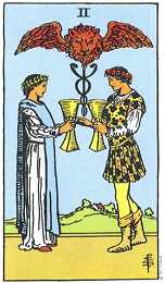 bokalen twee, tarotgedicht en tarotkaart