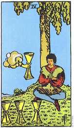 bokalen IV, tarotgedicht en tarotkaart