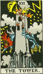 de toren, tarotgedicht en tarotkaart